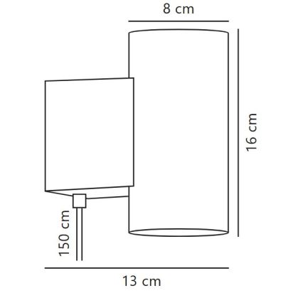 Nordlux - LED pritemdomas sieninis šviestuvas MONA LED/10W/230V CRI 90