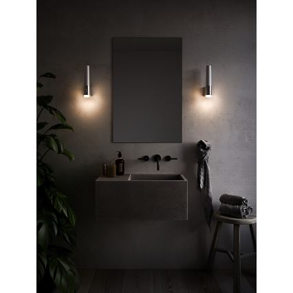 Nordlux - LED Pritemdomas sieninis vonios šviestuvas HELVA LED/6,8W/230V IP44 CRI 90 blizgus chromas