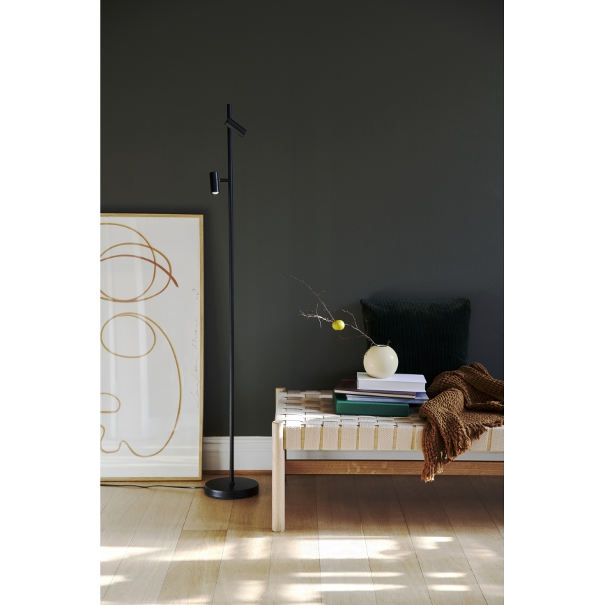 Nordlux - LED pritemdomas jutiklinis toršeras OMARI 2xLED/3,2W/230V juodas