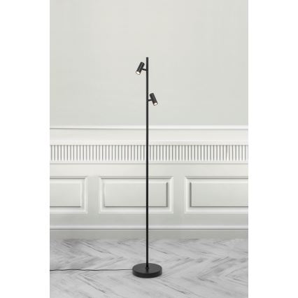 Nordlux - LED pritemdomas jutiklinis toršeras OMARI 2xLED/3,2W/230V juodas