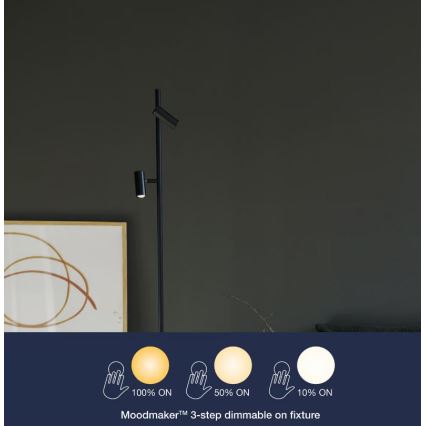 Nordlux - LED pritemdomas jutiklinis toršeras OMARI 2xLED/3,2W/230V juodas