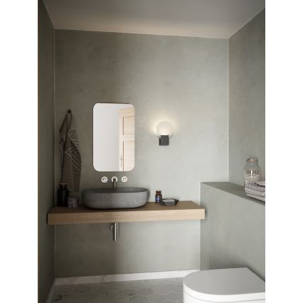 Nordlux - LED Pritemdomas vonios sieninis šviestuvas HESTER LED/9,5W/230V IP44 juoda