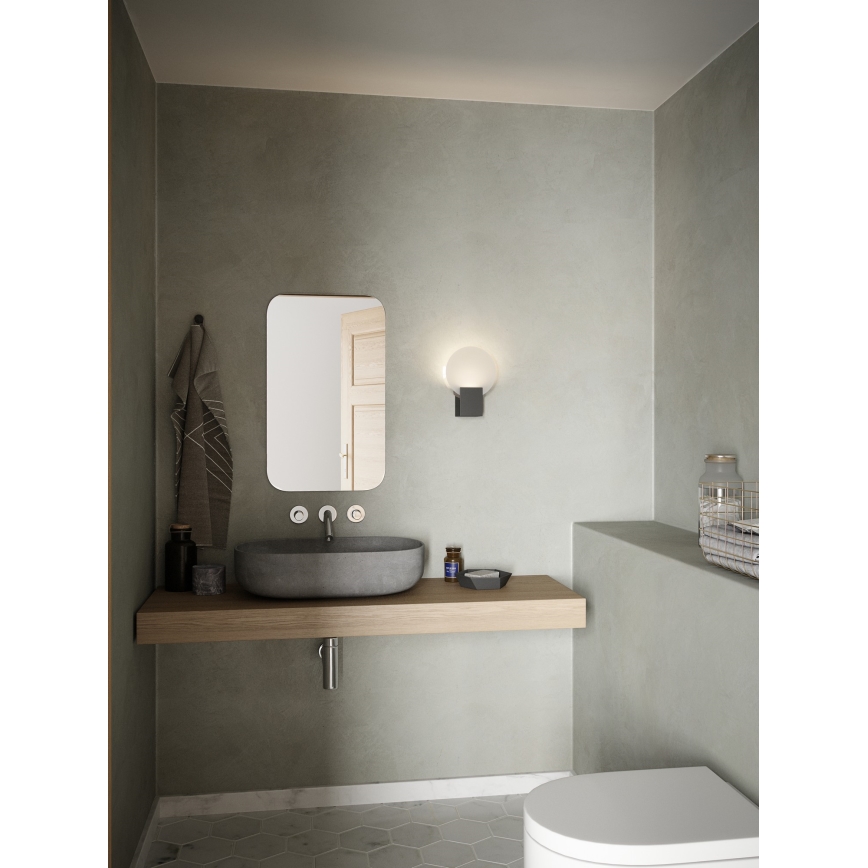 Nordlux - LED Pritemdomas vonios sieninis šviestuvas HESTER LED/9,5W/230V IP44 juoda