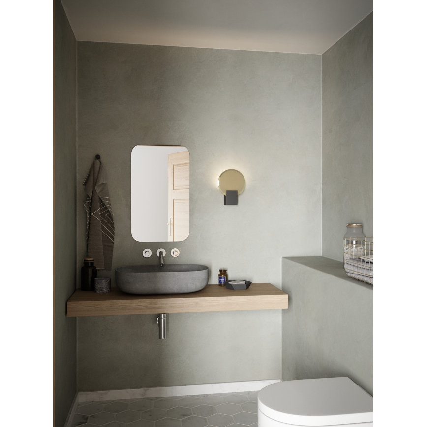 Nordlux - LED Pritemdomas vonios sieninis šviestuvas HESTER LED/9,5W/230V IP44 juoda