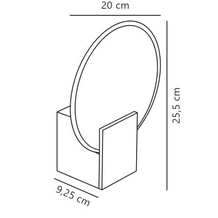 Nordlux - LED Pritemdomas vonios sieninis šviestuvas HESTER LED/9,5W/230V IP44 balta