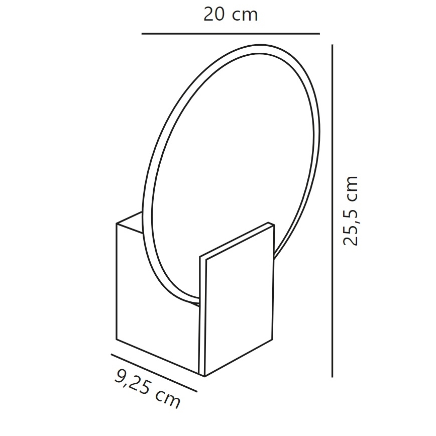 Nordlux - LED Pritemdomas vonios sieninis šviestuvas HESTER LED/9,5W/230V IP44 balta