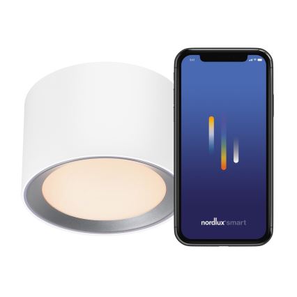 Nordlux -LED šviesos reguliavimas vonia Akcentinis šviestuvas LANDON SMART LED/8W/230V 2700-6500K IP44 balta