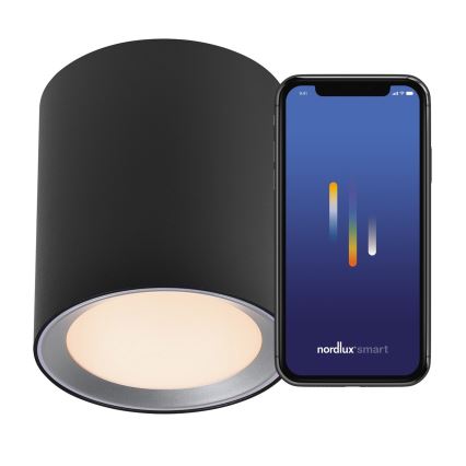 Nordlux - LED pritemdomas vonios šviestuvas LANDON SMART LED/8W/230V 2700-6500K IP44 juoda