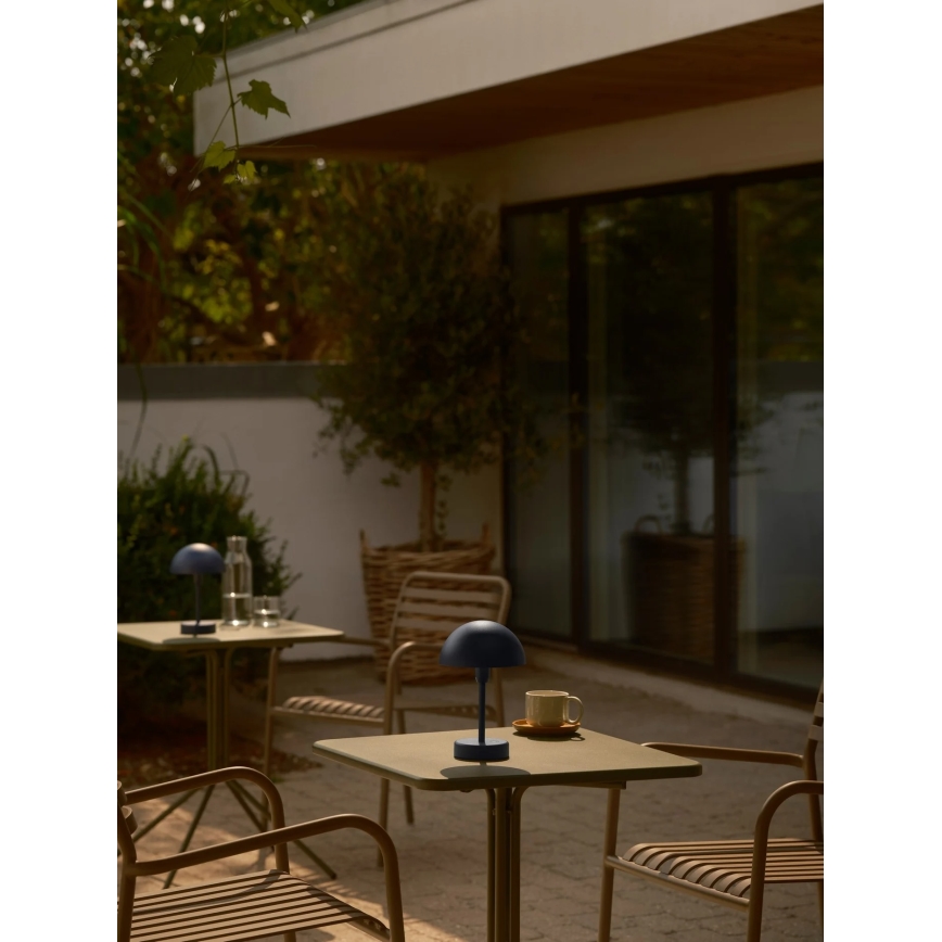 Nordlux - LED reguliuojama įkraunama jutiklinė lauko stalinė lempa ELLEN LED/2,8W/3,7V 2200 mAh IP44 mėlyna