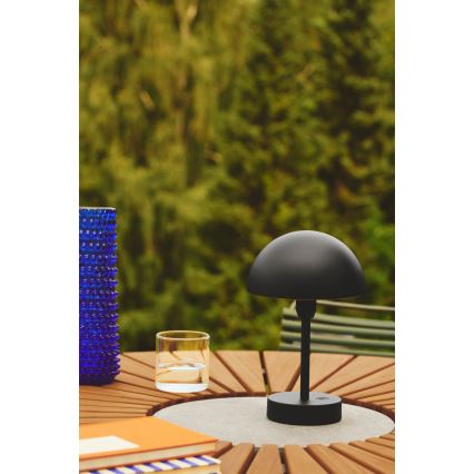Nordlux - LED Reguliuojama įkraunama lauko stalo lempa ELLEN LED/2,8W/3,7V IP44 juoda