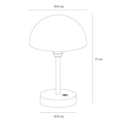 Nordlux - LED Reguliuojama įkraunama lauko stalo lempa ELLEN LED/2,8W/3,7V IP44 žalia