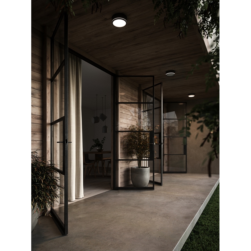 Nordlux - LED Reguliuojamas lauko sieninis šviestuvas AVA SMART LED/9,5W/230V 2700K IP54 juoda