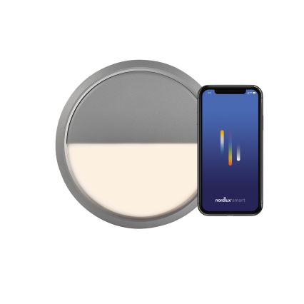 Nordlux - LED Reguliuojamas lauko sieninis šviestuvas AVA SMART LED/9,5W/230V 2700K IP54 pilka