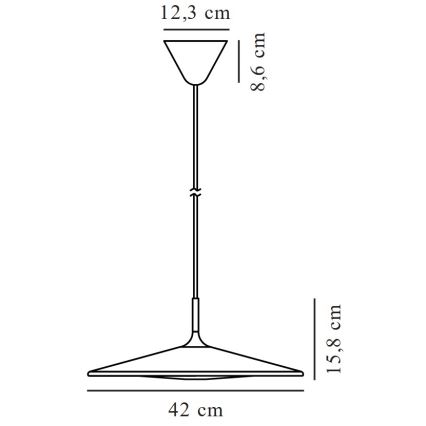 Nordlux - LED Reguliuojamas pakabinamas sietynas BALANCE LED/230V 2700K juoda