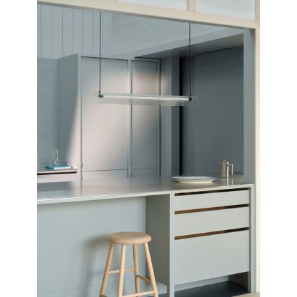 Nordlux - LED reguliuojamas pakabinamas šviestuvas su laidu ALIANI LED/20W/230V 3000K 100 cm juodas/skaidrus
