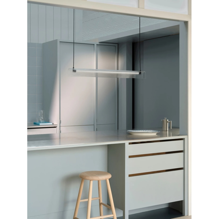 Nordlux - LED reguliuojamas pakabinamas šviestuvas su laidu ALIANI LED/20W/230V 3000K 100 cm juodas/skaidrus