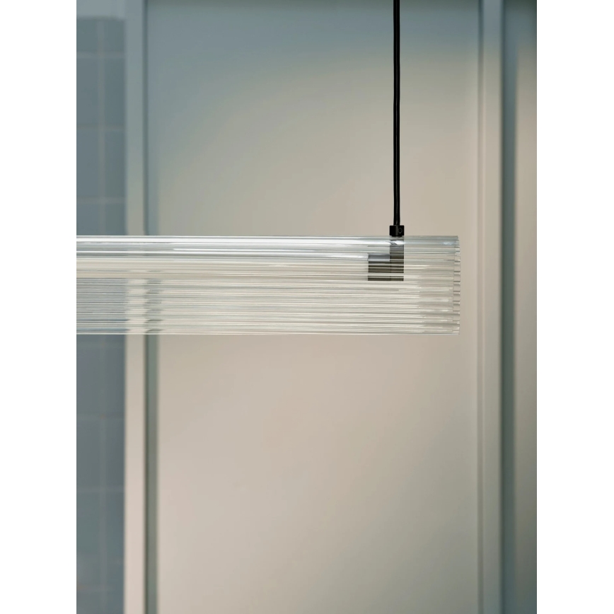 Nordlux - LED reguliuojamas pakabinamas šviestuvas su laidu ALIANI LED/20W/230V 3000K 100 cm juodas/skaidrus
