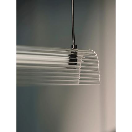 Nordlux - LED reguliuojamas pakabinamas šviestuvas su laidu ALIANI LED/20W/230V 3000K 100 cm juodas/skaidrus