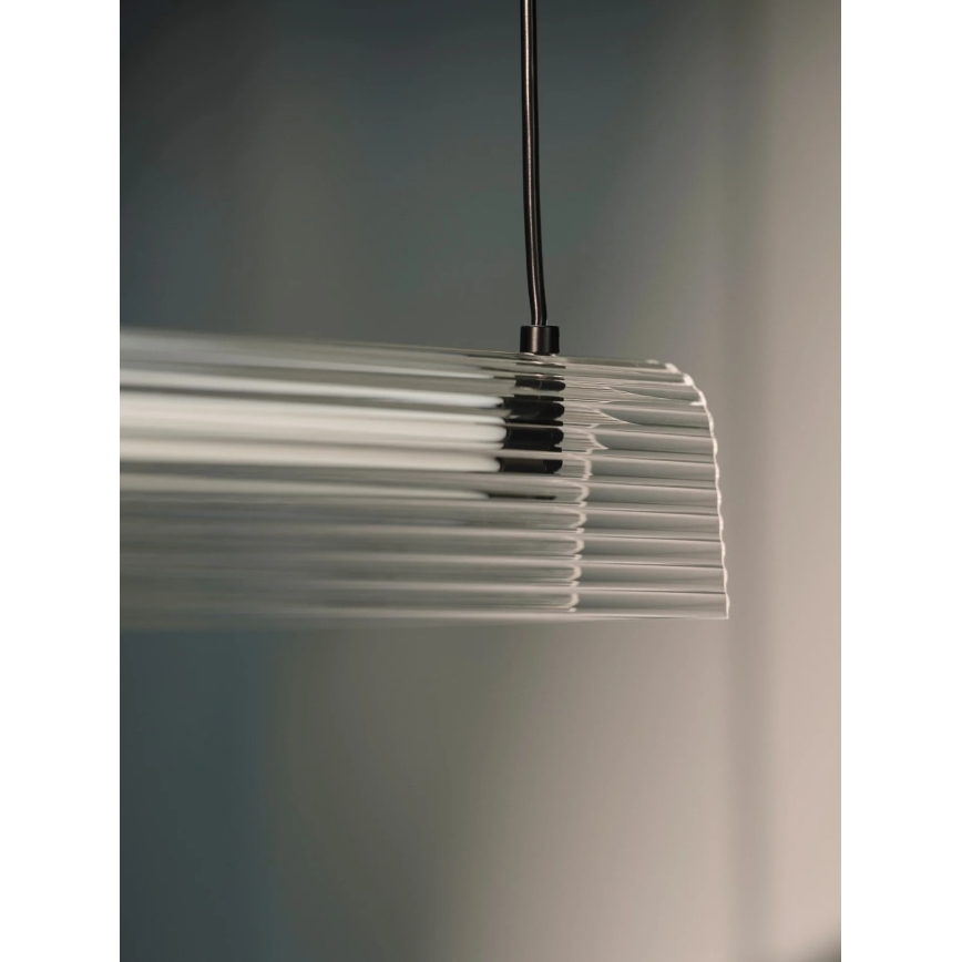 Nordlux - LED reguliuojamas pakabinamas šviestuvas su laidu ALIANI LED/20W/230V 3000K 100 cm juodas/skaidrus