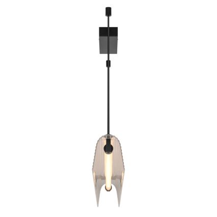 Nordlux - LED reguliuojamas pakabinamas šviestuvas su laidu ALIANI LED/20W/230V 3000K 100 cm juodas/skaidrus