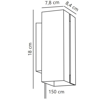 Nordlux - LED reguliuojamas sieninis šviestuvas CURTIZ 2xLED/4,5W/230V juodas