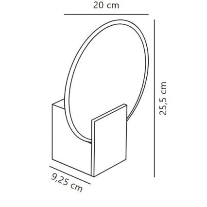 Nordlux - LED reguliuojamas vonios kambario sieninis šviestuvas HESTER LED/9,5W/230V IP44 baltas
