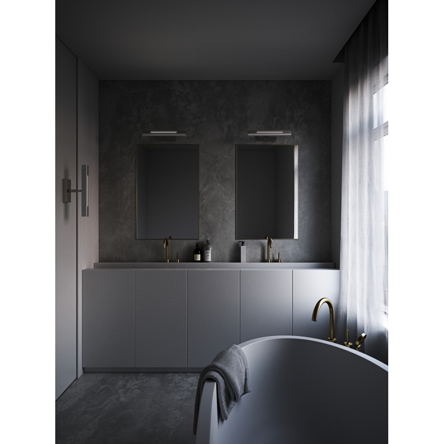 Nordlux - LED Reguliuojamas vonios veidrodžio apšvietimas OTIS LED/14W/230V IP44 40 cm matinis chromas