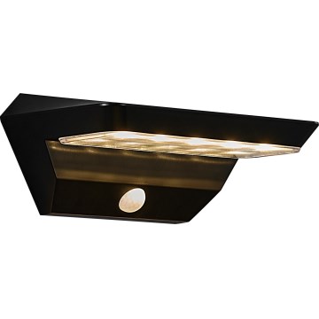 Nordlux - LED Saulės sieninis šviestuvas su jutikliu AGENA LED/5W/3,7V IP44 2200 mAh