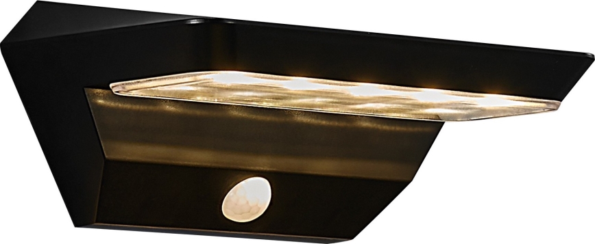 Nordlux - LED Saulės sieninis šviestuvas su jutikliu AGENA LED/5W/3,7V IP44 2200 mAh
