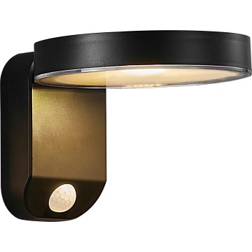 Nordlux - LED Saulės sieninis šviestuvas su jutikliu RICA LED/5W/3,7V IP44 2200 mAh apvalus