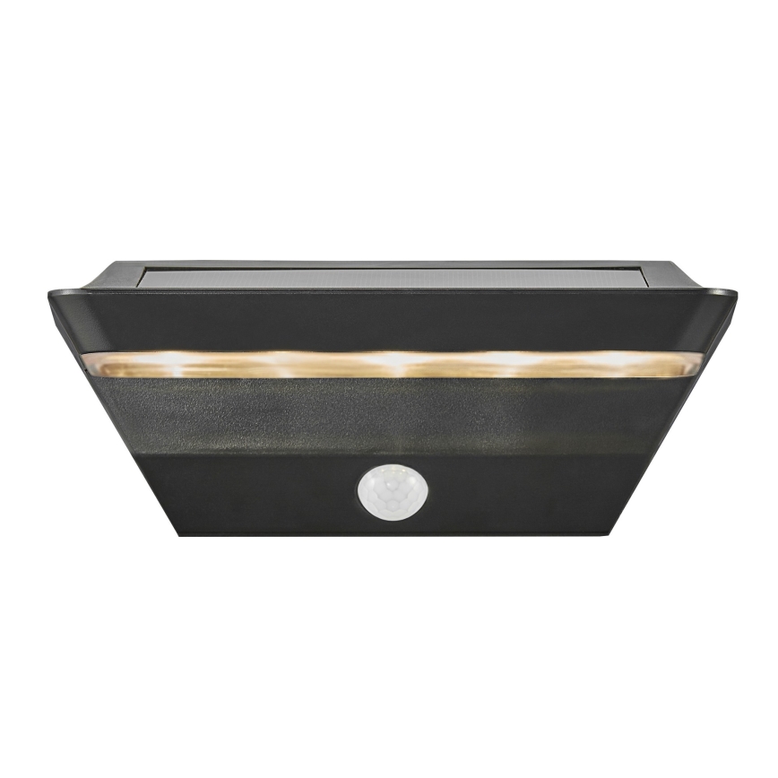 Nordlux - LED Saulės sieninis šviestuvas su jutikliu AGENA LED/5W/3,7V IP44 2200 mAh