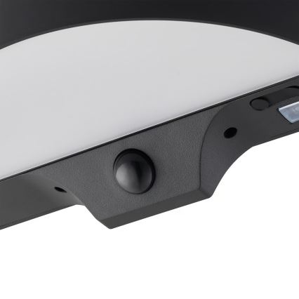 Nordlux - LED Saulės sieninis šviestuvas su jutikliu MONAY LED/5W/5V 3000K IP44 2000 mAh juodas