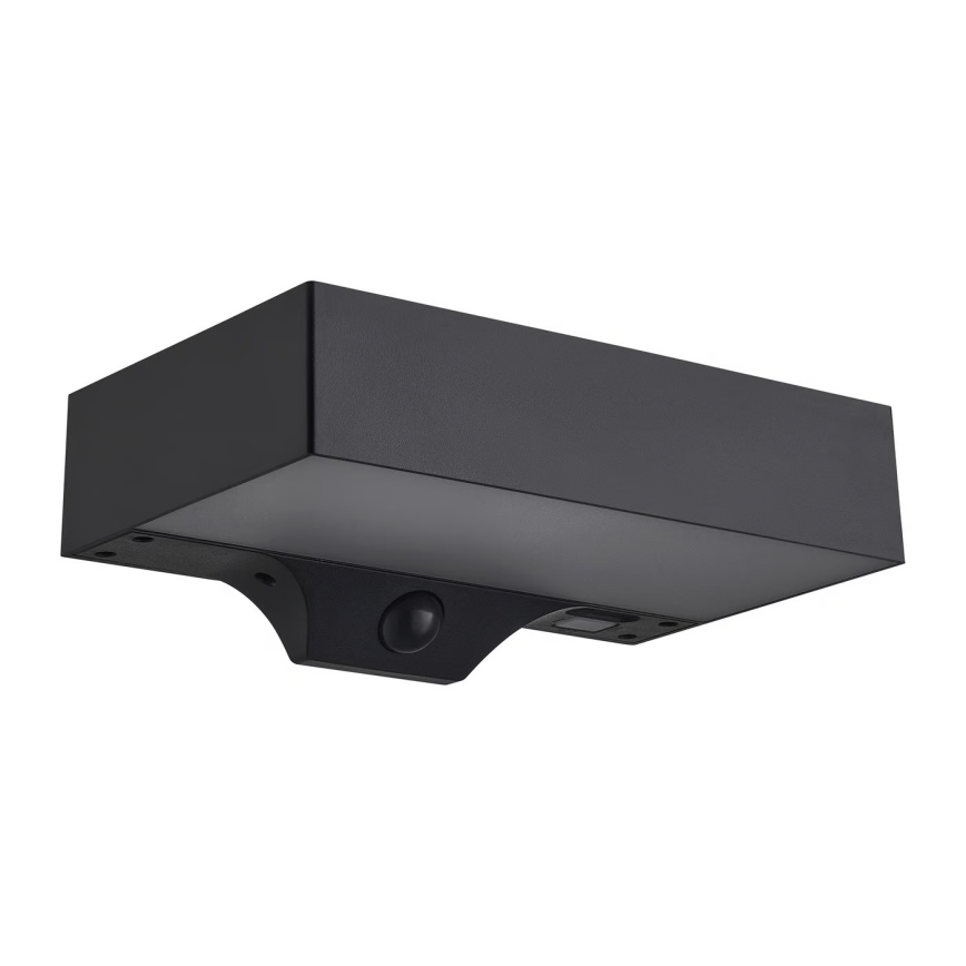 Nordlux - LED Saulės sieninis šviestuvas su jutikliu MONAY LED/5W/5V 3000K IP44 2000 mAh juodas