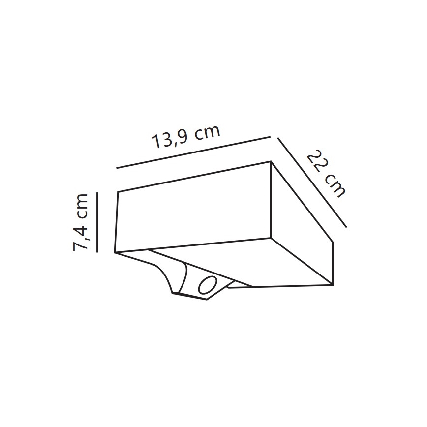 Nordlux - LED Saulės sieninis šviestuvas su jutikliu MONAY LED/5W/5V 3000K IP44 2000 mAh juodas