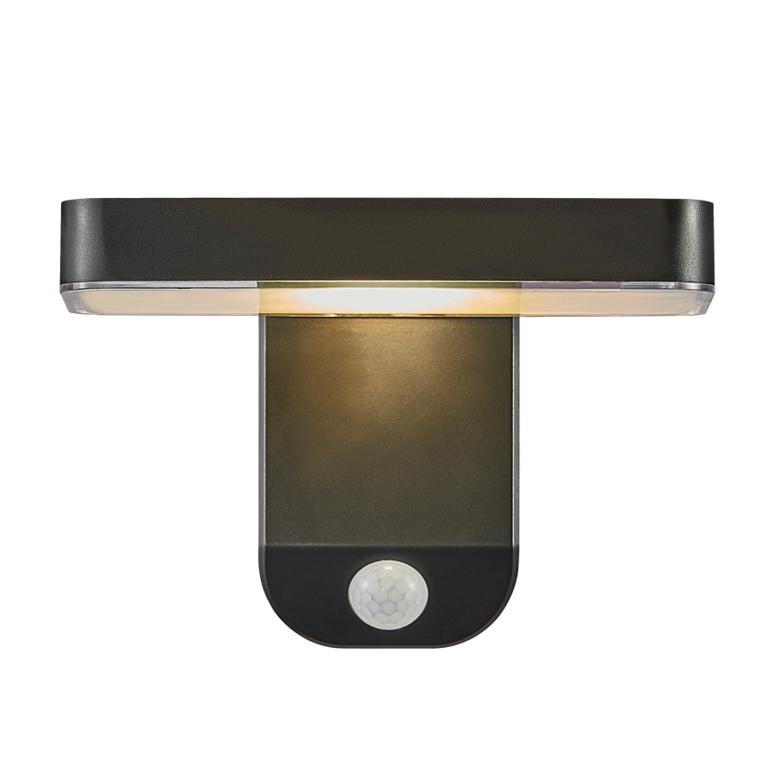 Nordlux - LED Saulės sieninis šviestuvas su jutikliu RICA LED/5W/3,7V IP44 2200 mAh kvadratinis