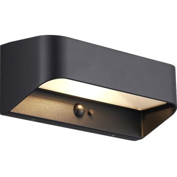 Nordlux - LED saulės šviestuvas su judesio jutikliu MARCELLIO LED/5W/5V IP54 juodas