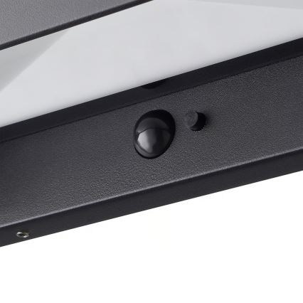 Nordlux - LED saulės šviestuvas su jutikliu MARCELLIO LED/5W/5V IP54 2200 mAh juodas