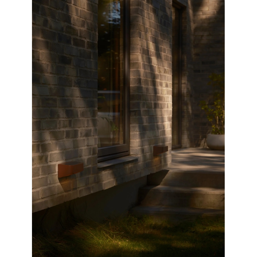 Nordlux - LED saulės šviestuvas su jutikliu MARCELLIO LED/5W/5V IP54 rudas