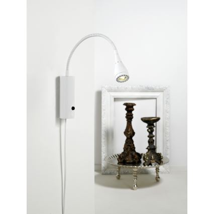 Nordlux - LED sieninis akcentinis šviestuvas MENTO LED/3W/230V balta