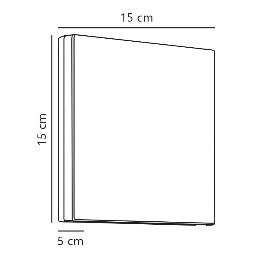 Nordlux - LED sieninis lauko šviestuvas ARTEGO LED/7,2W/230V 3000K IP54