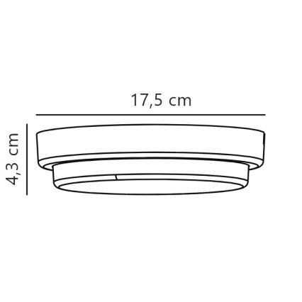 Nordlux - LED sieninis lauko šviestuvas CUBA LED/6,5W/230V IP54 diametras 17,5 cm balta