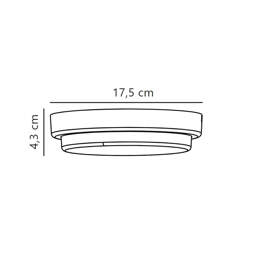 Nordlux - LED sieninis lauko šviestuvas CUBA LED/6,5W/230V IP54 diametras 17,5 cm balta