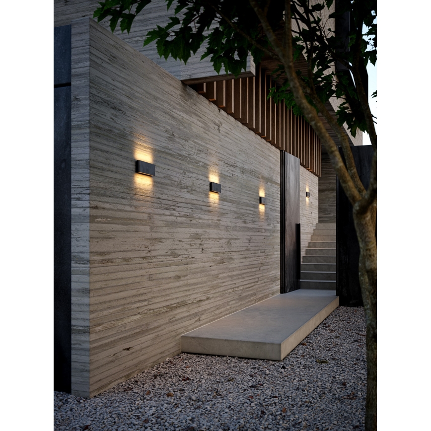 Nordlux - LED sieninis lauko šviestuvas KINVER LED/10W/230V IP54 juoda