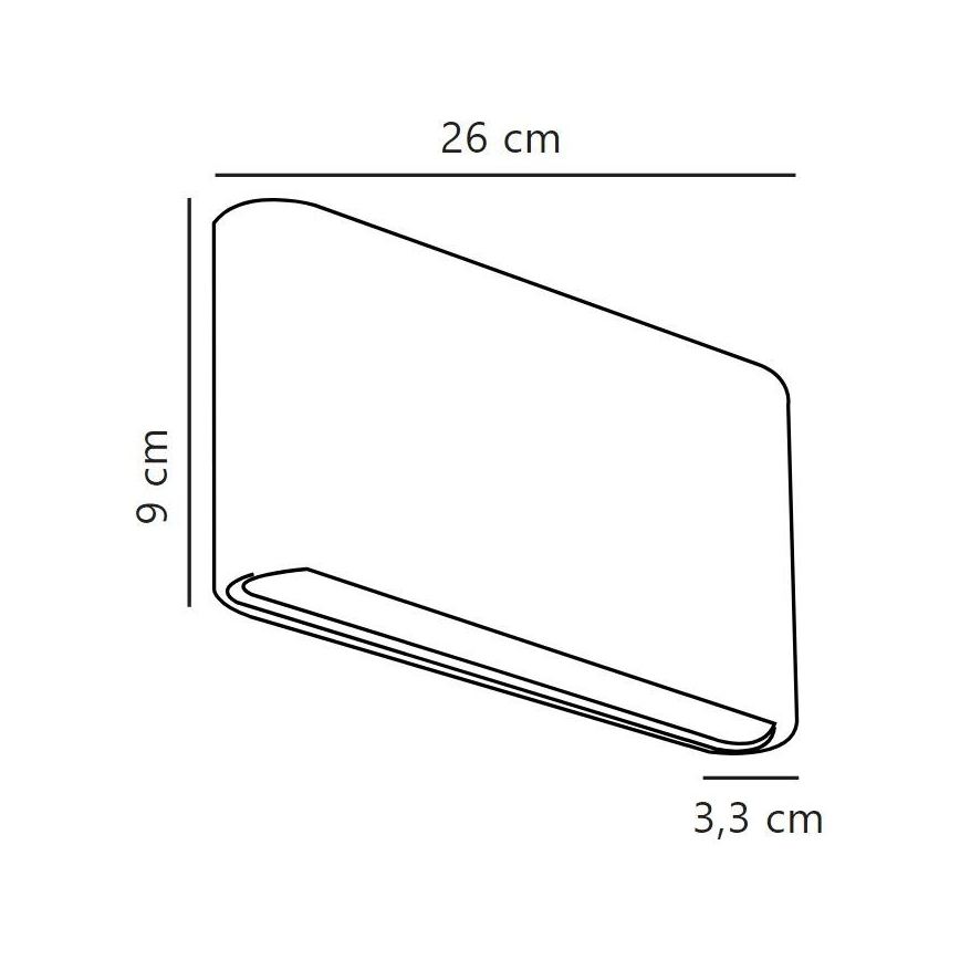 Nordlux - LED sieninis lauko šviestuvas KINVER LED/10W/230V IP54 juoda