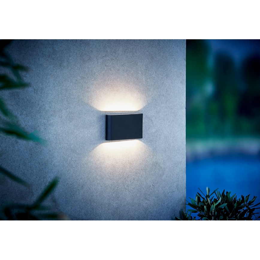 Nordlux - LED sieninis lauko šviestuvas KINVER LED/8,5W/230V IP54 juoda
