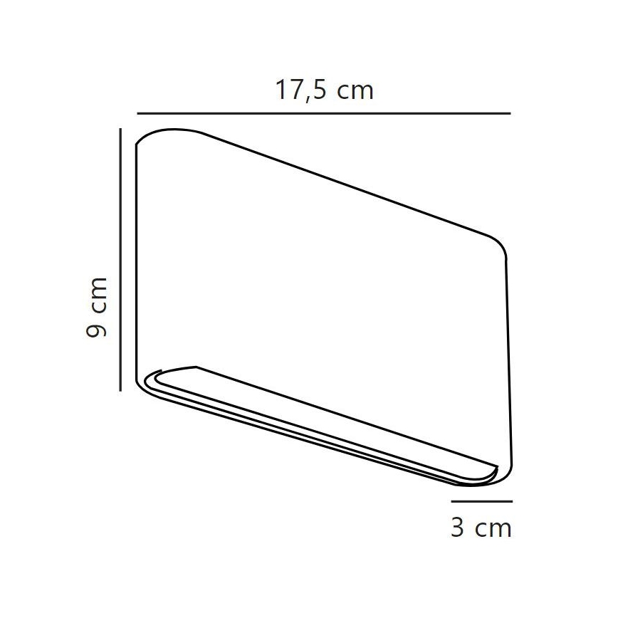Nordlux - LED sieninis lauko šviestuvas KINVER LED/8,5W/230V IP54 juoda