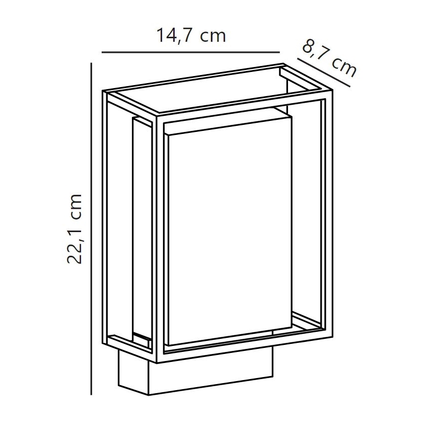 Nordlux - LED sieninis lauko šviestuvas NESTOR LED/8W/230V IP44
