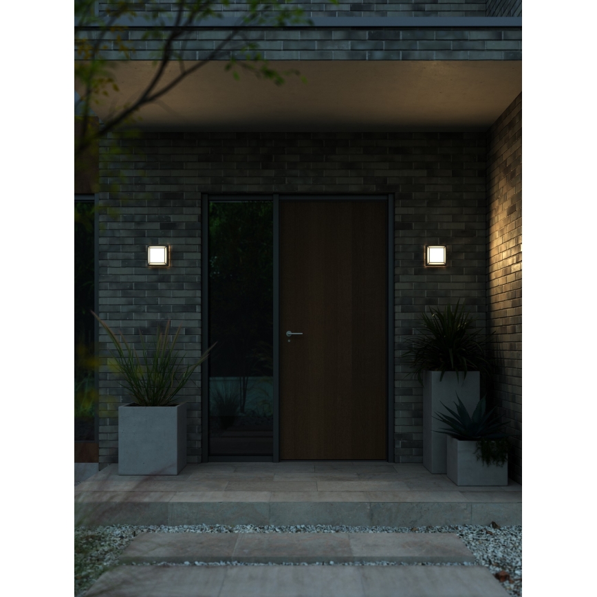 Nordlux - LED sieninis lauko šviestuvas OLIVER LED/9W/230V IP54 17,5x17,5 cm