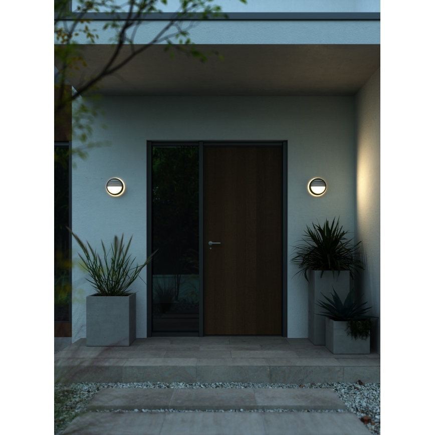 Nordlux - LED sieninis lauko šviestuvas OLIVER LED/9W/230V IP54 diametras 19,5 cm