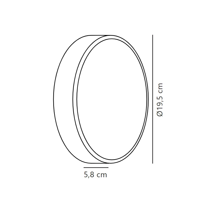 Nordlux - LED sieninis lauko šviestuvas OLIVER LED/9W/230V IP54 diametras 19,5 cm